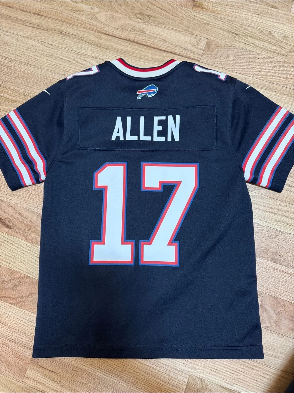 Nike Kids Buffalo Bills #17 Josh Allen Navy Football Jersey